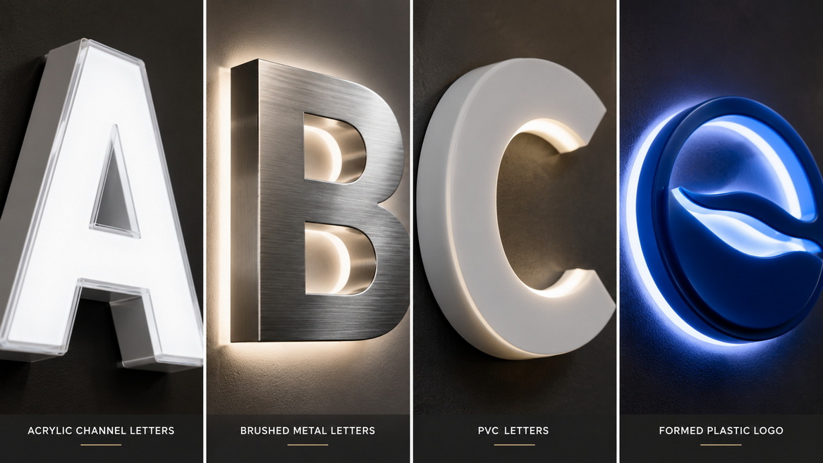 Signage Materials And Lighting Signage Materials And Lighting