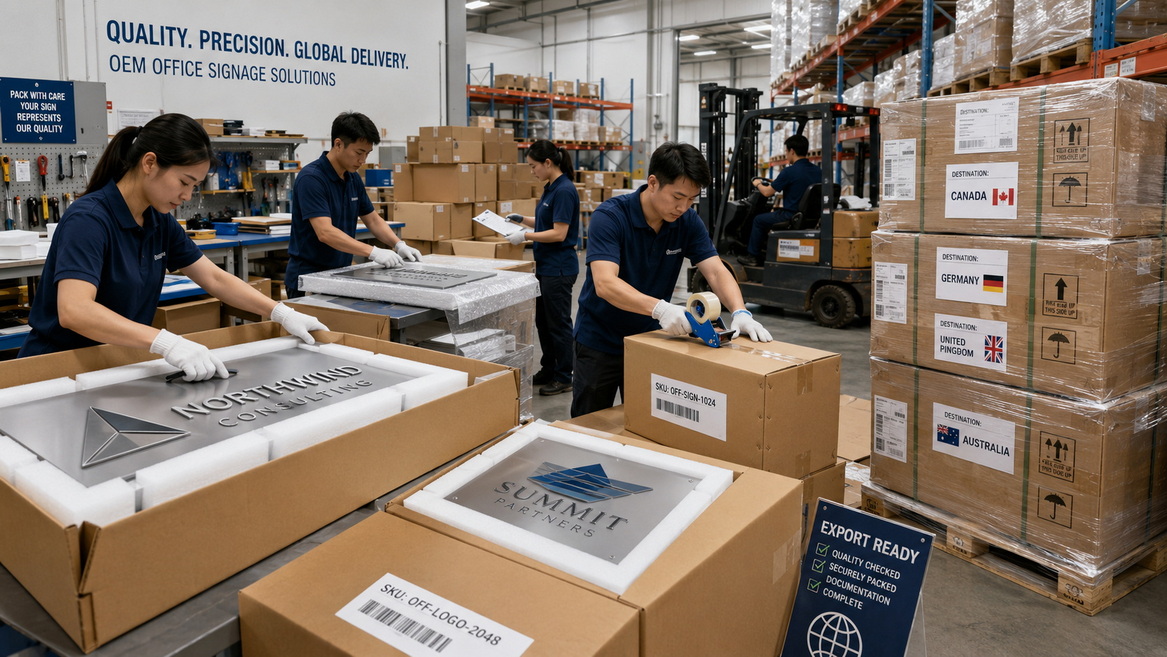 Custom Packaging For Global Signage Shipping Custom Packaging For Global Signage Shipping