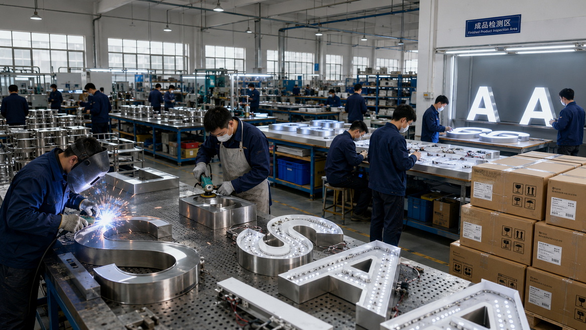 OEM Illuminated Lettering Production Line OEM Illuminated Lettering Production Line
