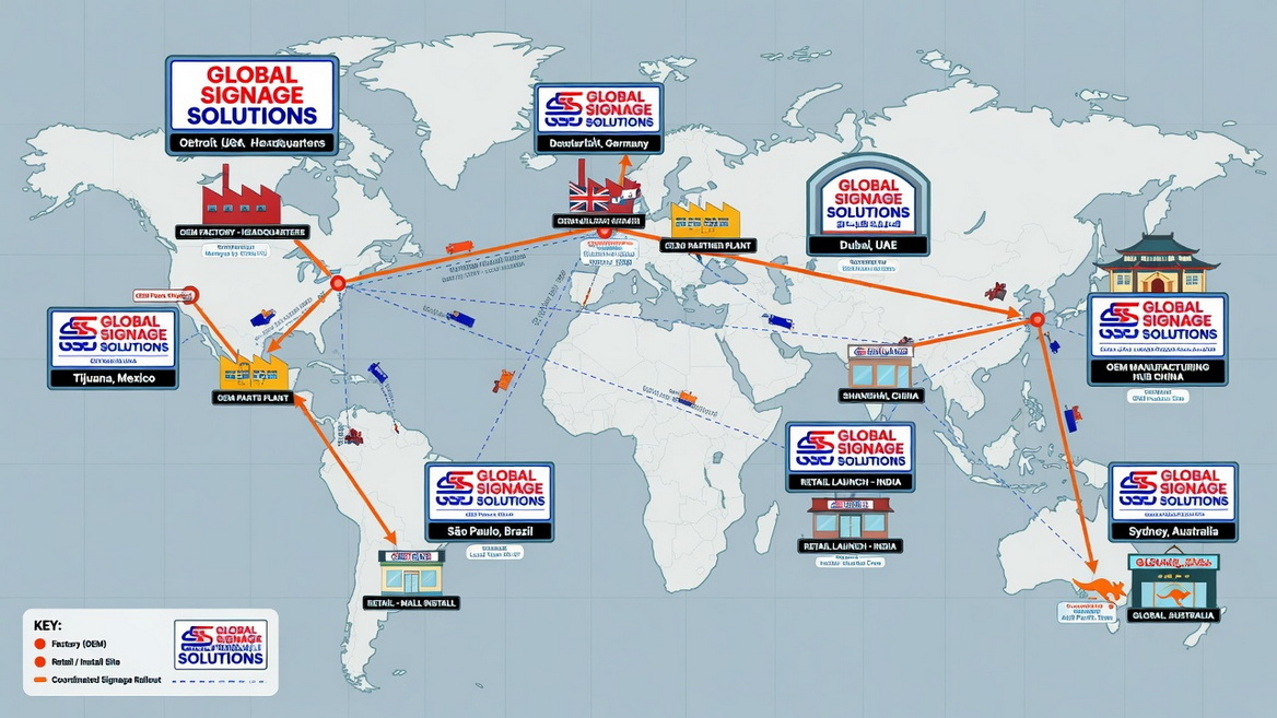 Global Brand Signage Rollout Map Global Brand Signage Rollout Map