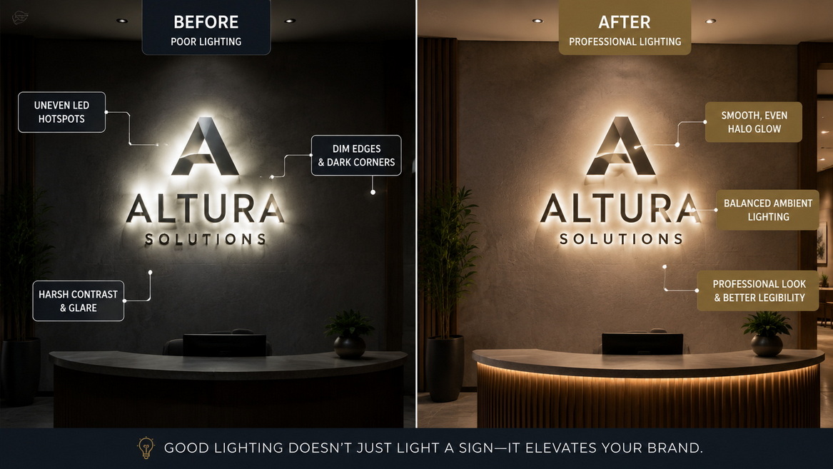 Lobby Sign Lighting Design Lobby Sign Lighting Design