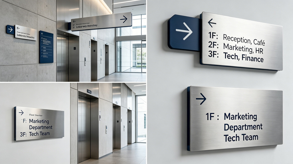 Corporate Wayfinding System For Multi Floor Office Building Corporate Wayfinding System For Multi Floor Office Building