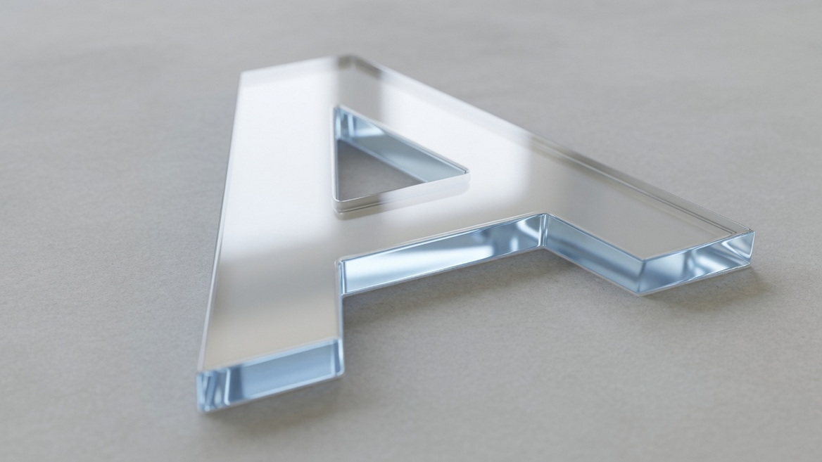 Acrylic Letter Edge Detail Acrylic Letter Edge Detail
