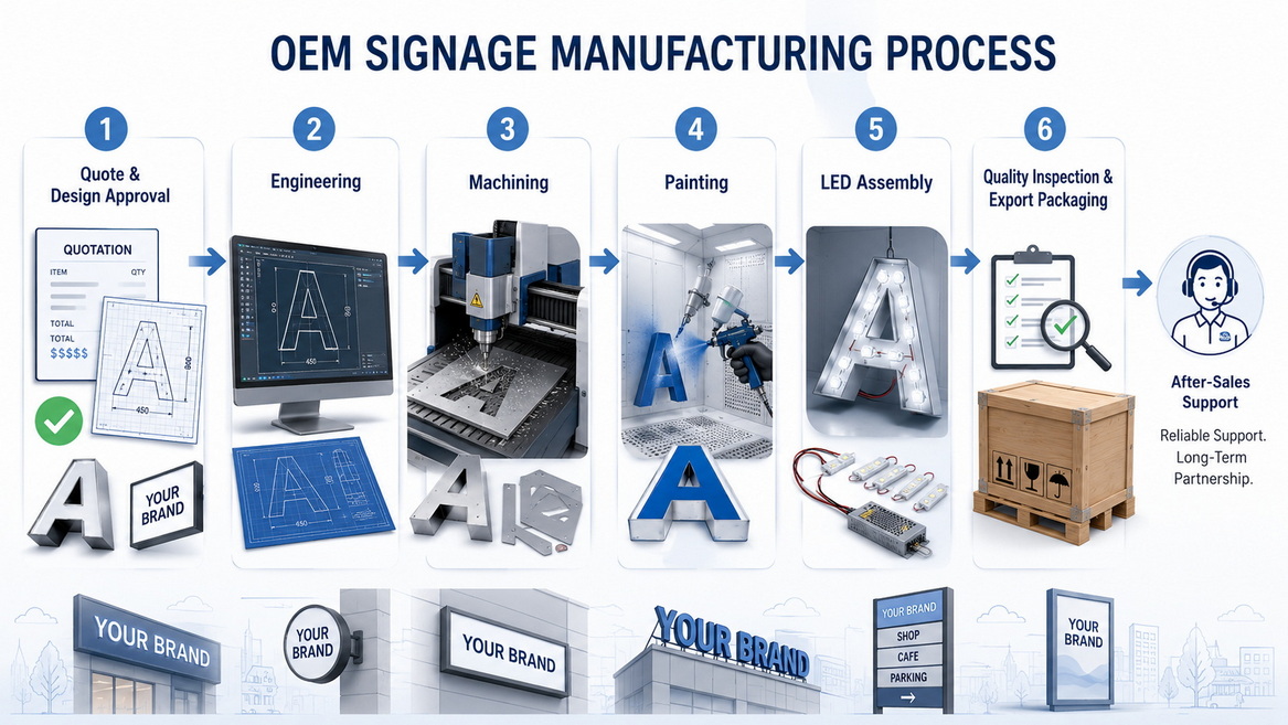 OEM Signage Manufacturing Process OEM Signage Manufacturing Process