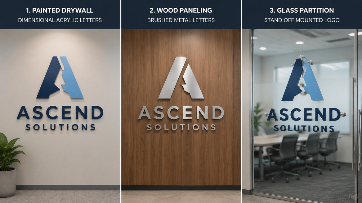 Wall Materials And Sign Options Wall Materials And Sign Options