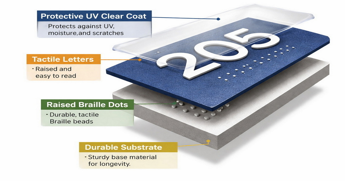 Interior vs. Exterior Braille Signs: Weatherproofing the Dots