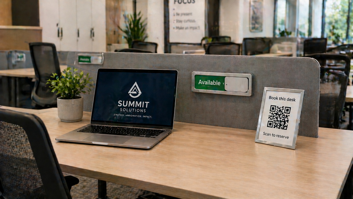 Hybrid Desk Status Signage