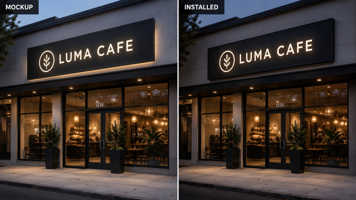 Building Sign Design Mockup