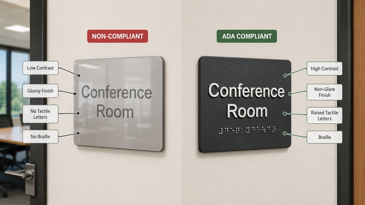 What "ADA-Compliant Signage" Really Means Today?