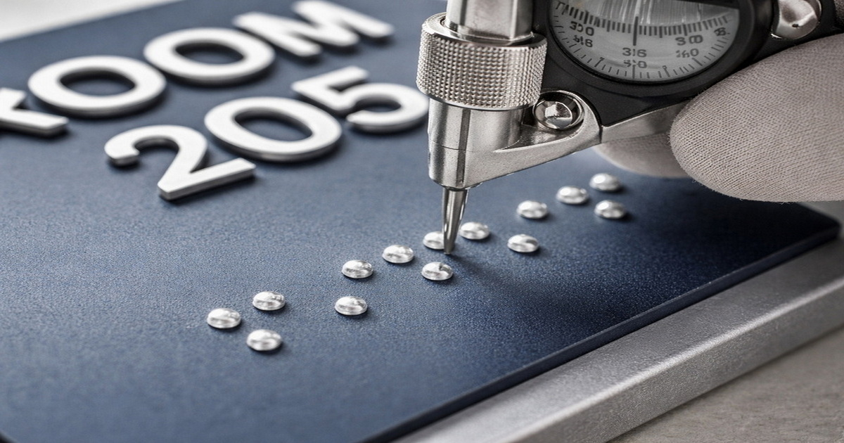 ADA Compliant Braille Measurement Close Up