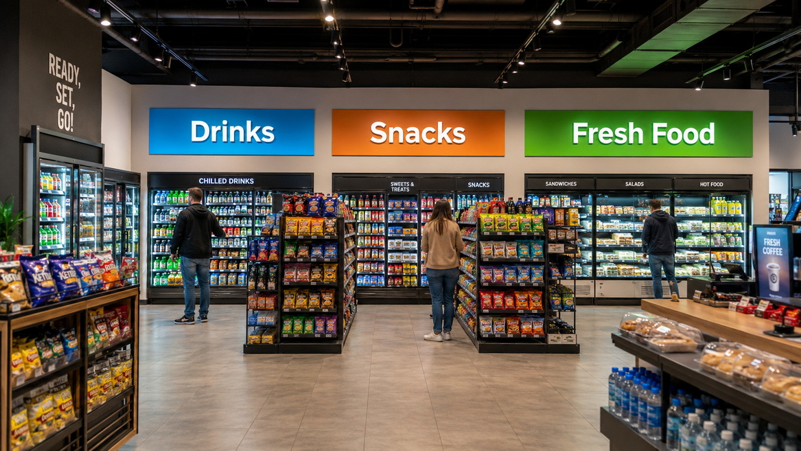 Interior Category And Channel Letter Signs