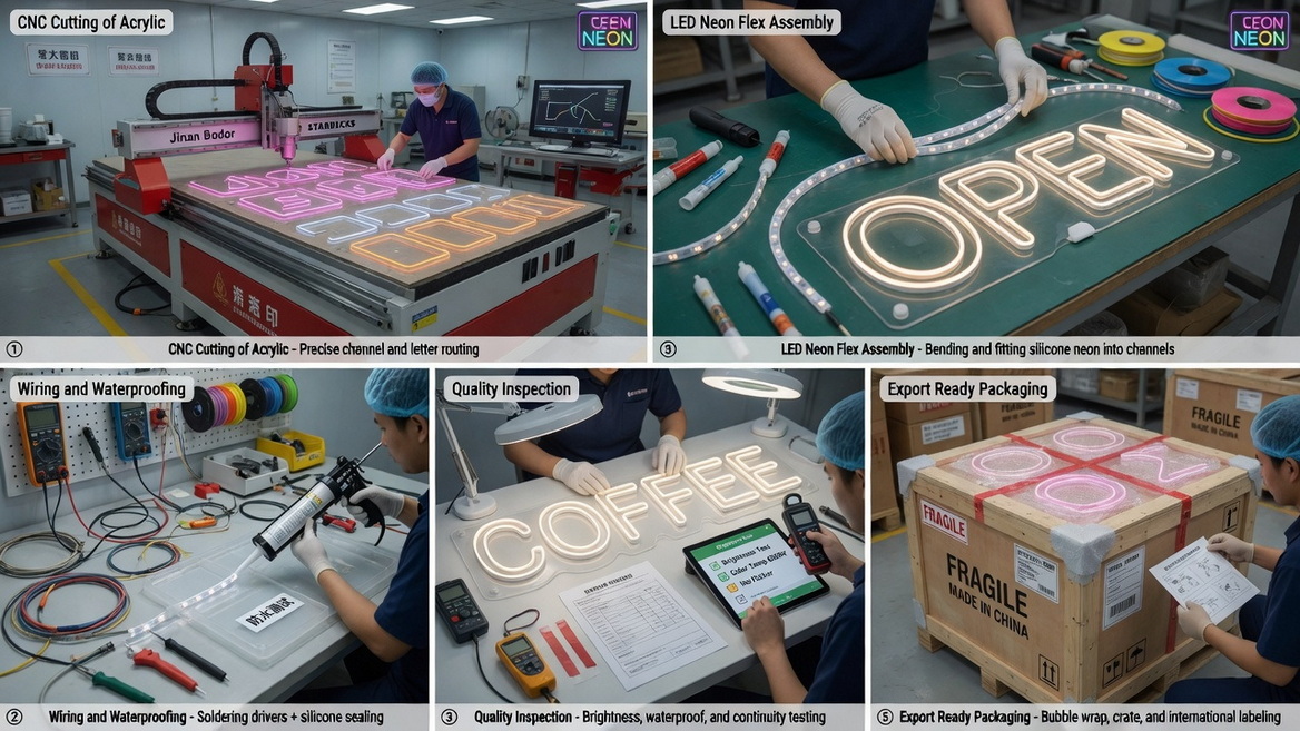 Neon Sign Manufacturing Process
