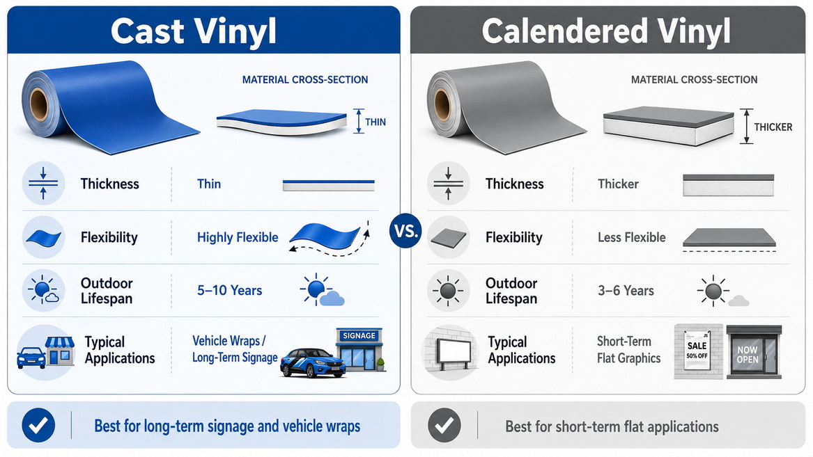 Cast Vs Calendered Vinyl Comparison
