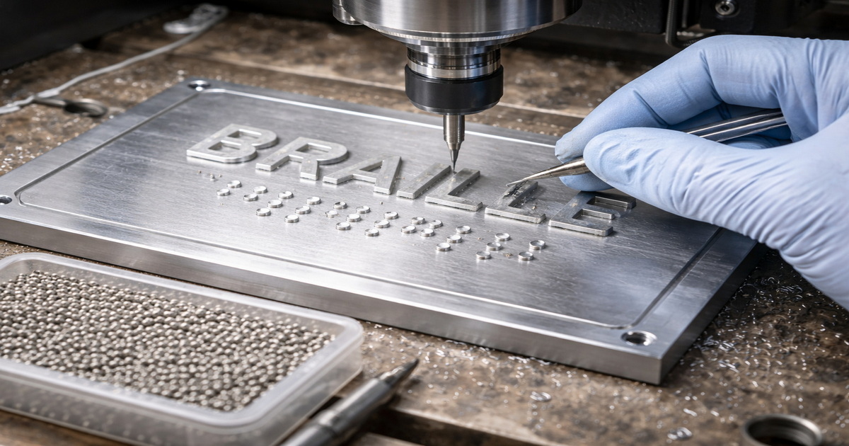 CNC Braille Raster Process