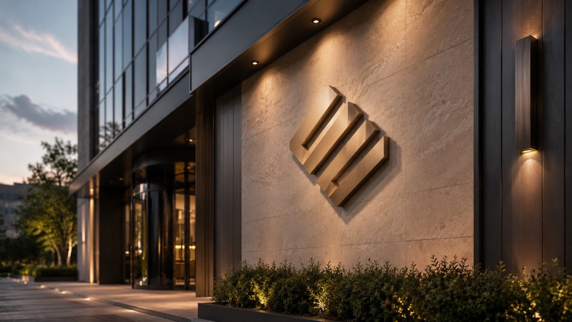Custom Bronze Letter Installation