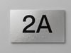 Brushed Aluminum ADA Signs