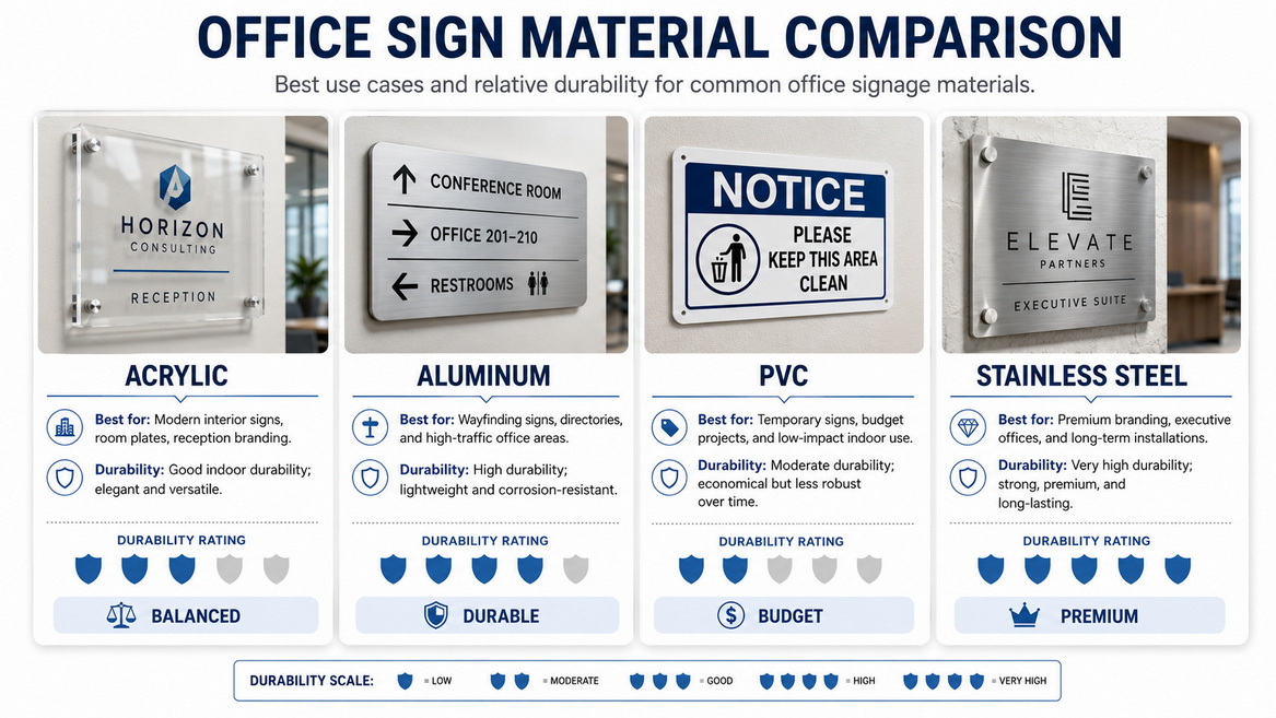 Signage Material Selection Guide