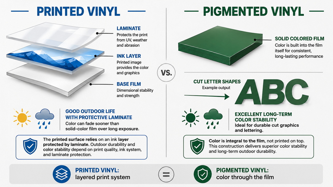 Printed And Pigmented Vinyl Layers