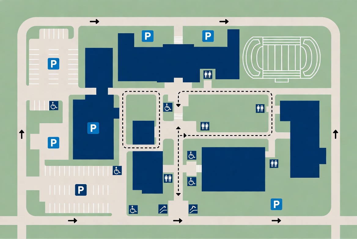 School Campus ADA Wayfinding Map