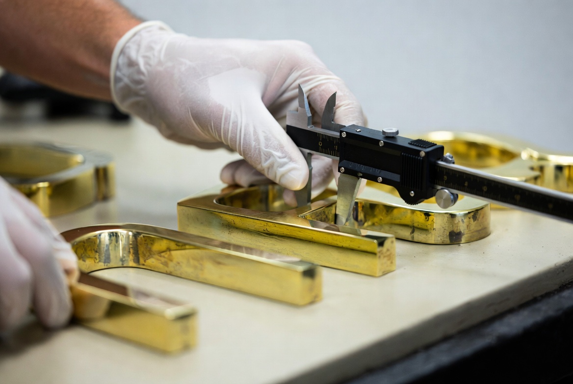 Brass Letters Quality Inspection Brass Letters Quality Inspection