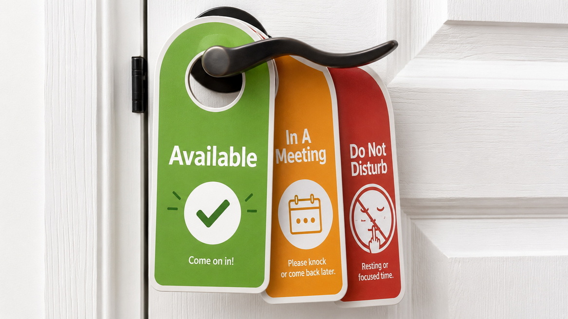 Branded Door Hanger Status System