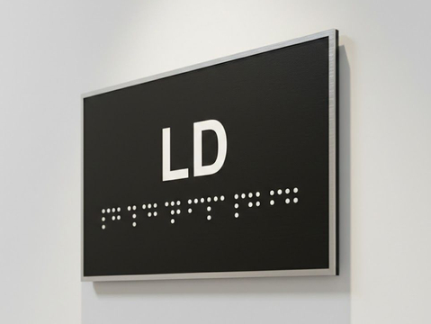 CNC Braille Sign