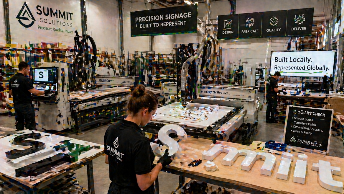 Signage Manufacturing Workshop Process