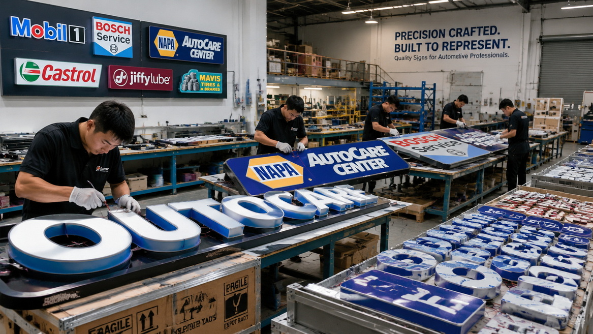 OEM Signage Production For Auto Service Brands