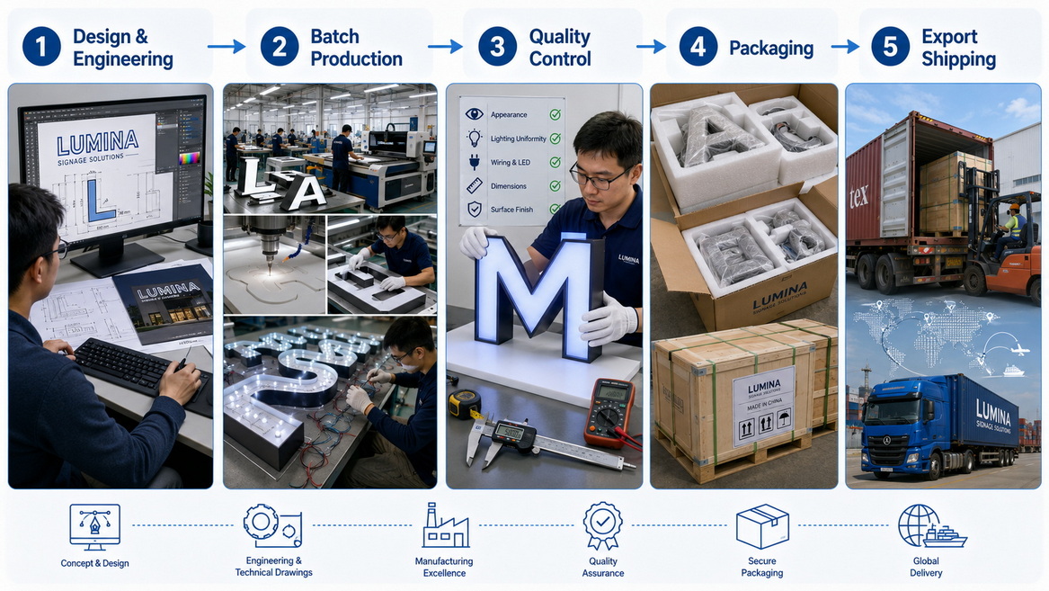OEM Sign Manufacturing Workflow