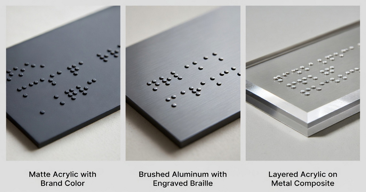 Braille Sign Material Gallery