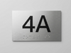 Brushed Aluminum ADA Signs