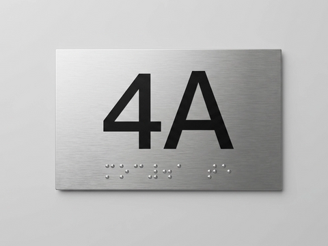 Brushed Aluminum ADA Signs
