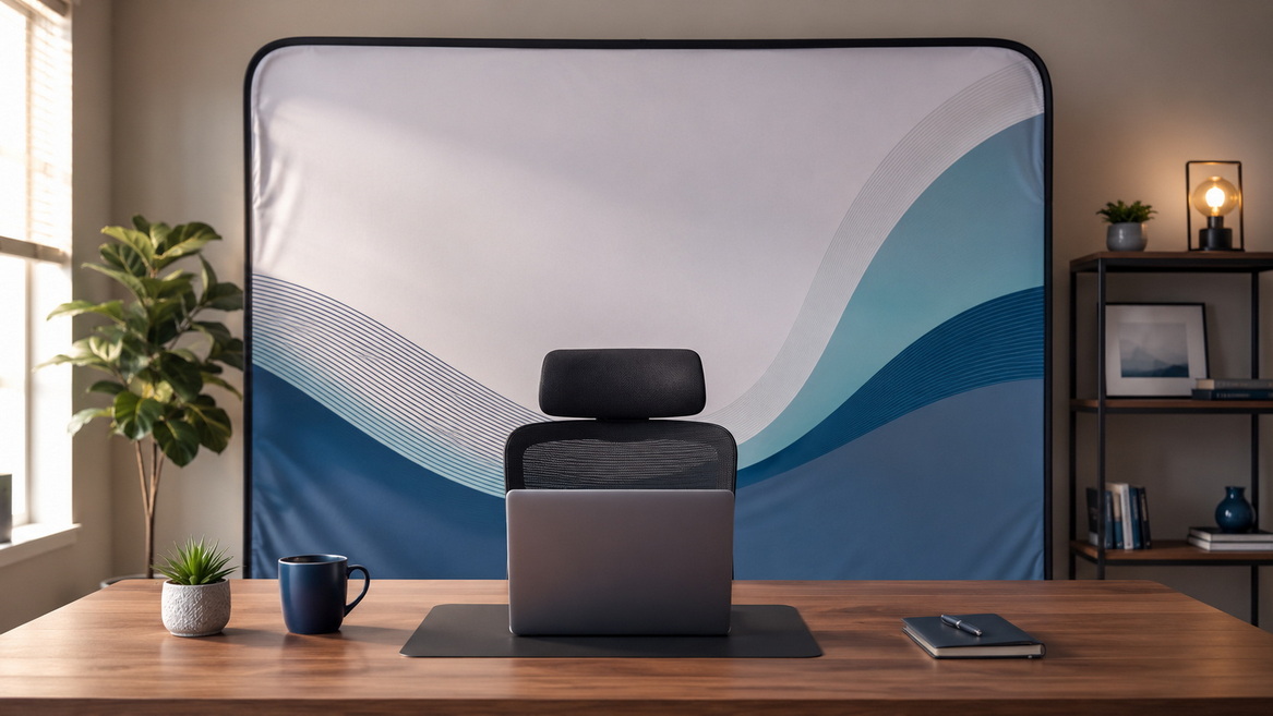 Modern Home Office Signage Setup