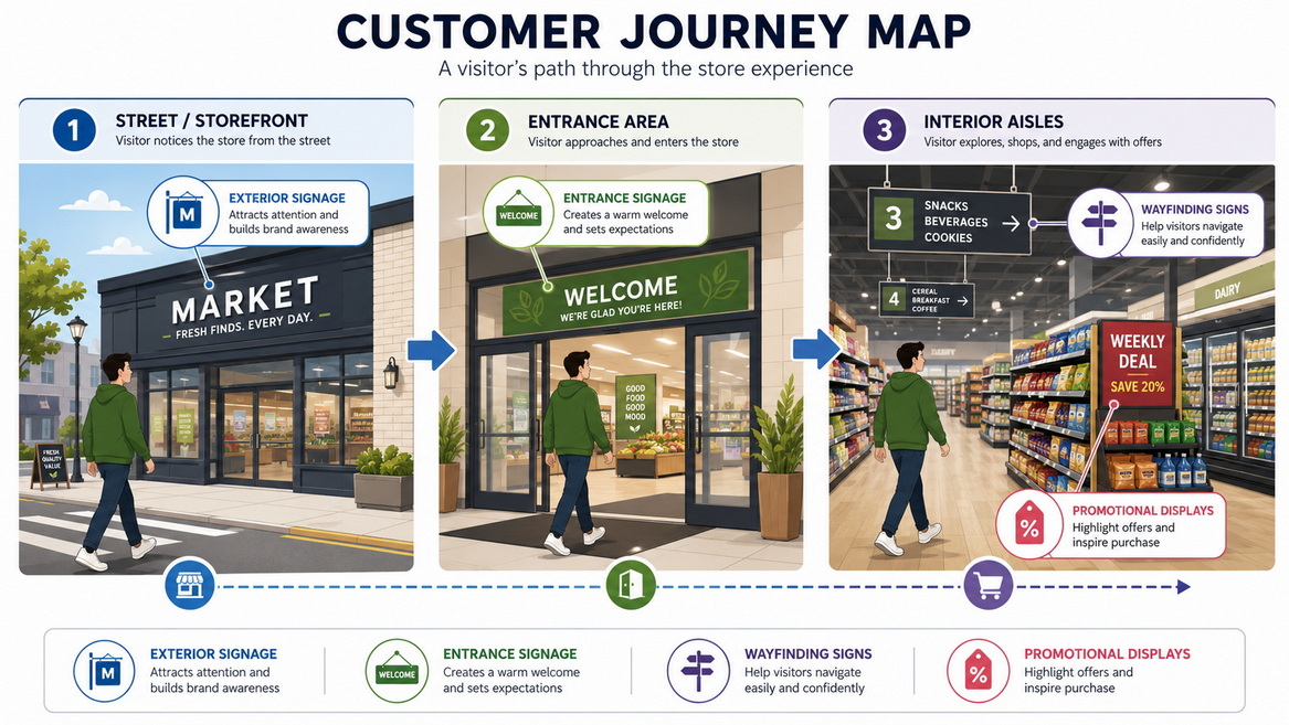 Customer Journey Signage Touchpoints