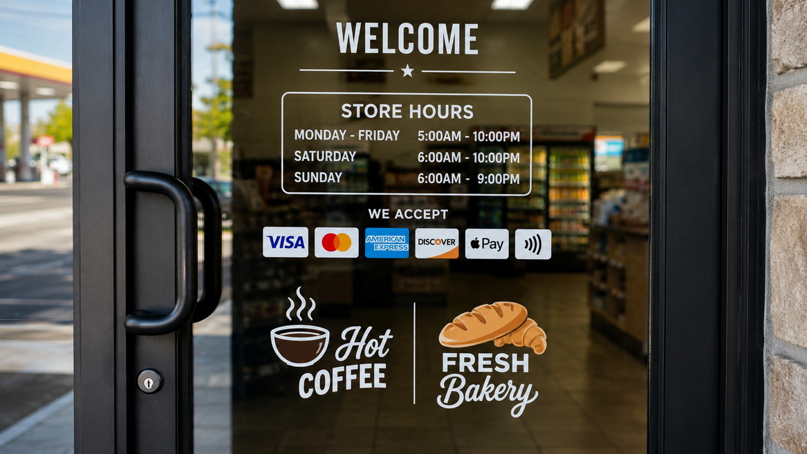 Organized Door And Entry Signs