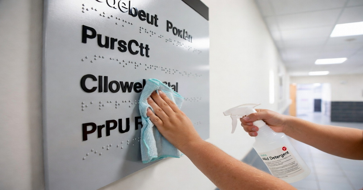Cleaning Braille: Chemical Resistance of Different Materials