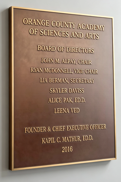 Embossed Plaques