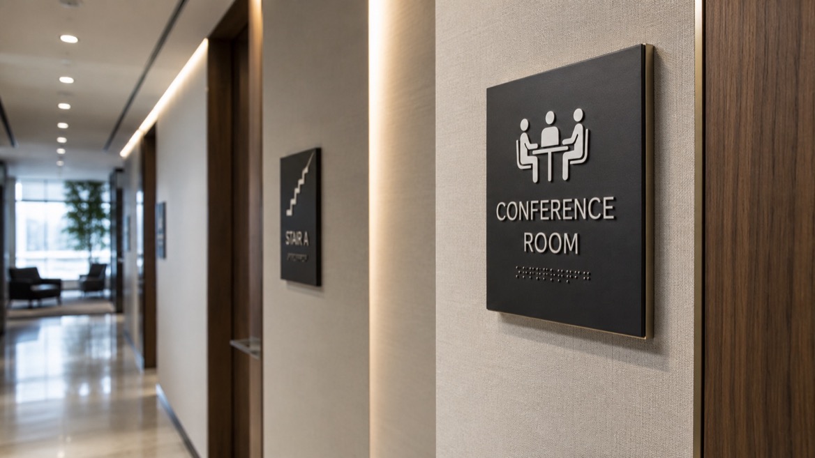 Corporate Hallway ADA Signs Corporate Hallway ADA Signs