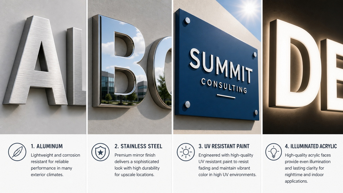 Signage Materials And Durability Signage Materials And Durability
