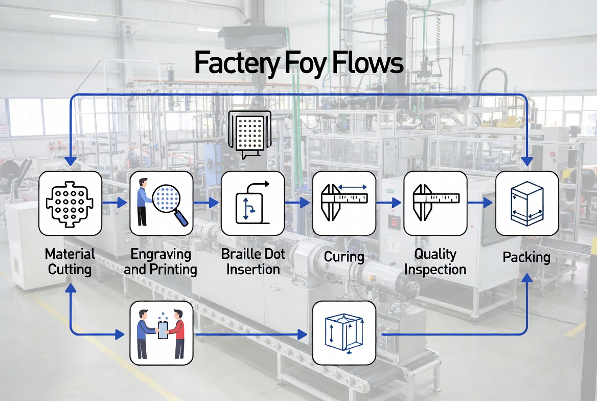 Braille Sign Production Process Flow