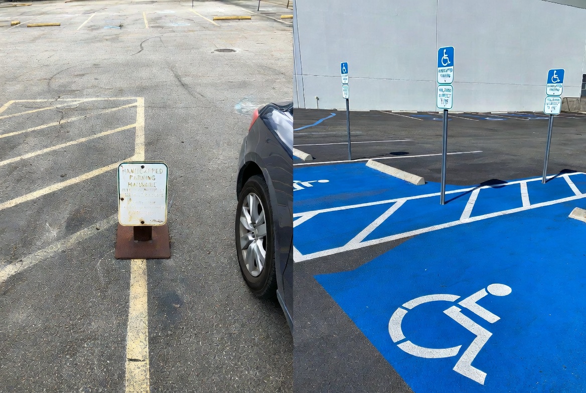 Before And After ADA Sign Upgrade