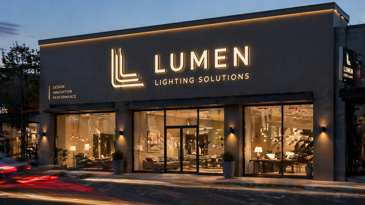 Exterior LED Channel Letter Storefront