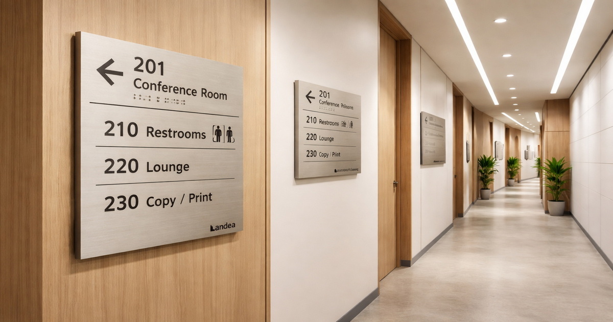 Landea Architectural Braille Installation