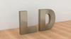 Matt Titanium Gold Letters