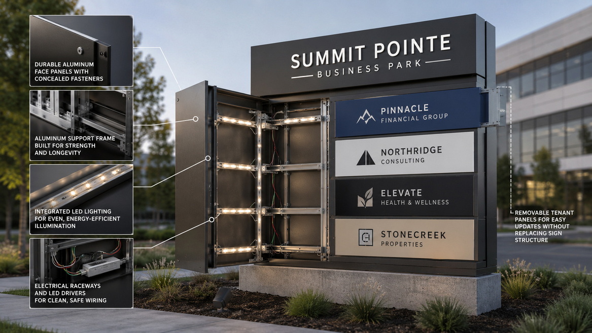 Modular Monument Sign Panels
