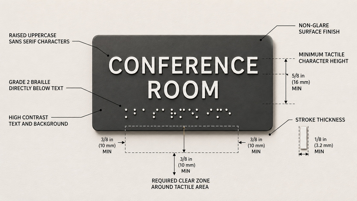 Anatomy Of ADA Tactile Sign