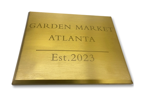 Etched Brass Plaques
