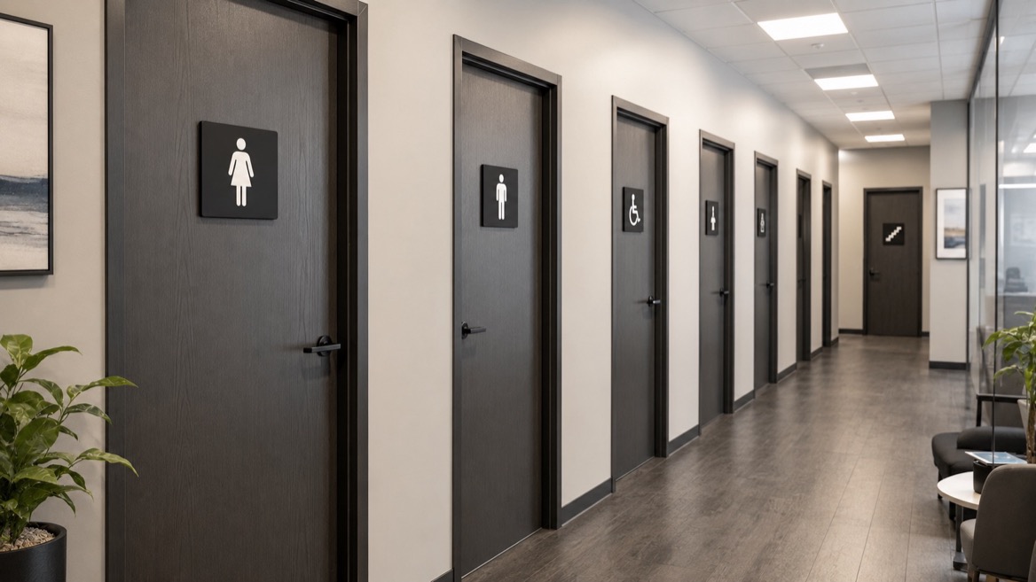 Custom Shaped ADA Signs vs. Standard 8x8 Square Signs