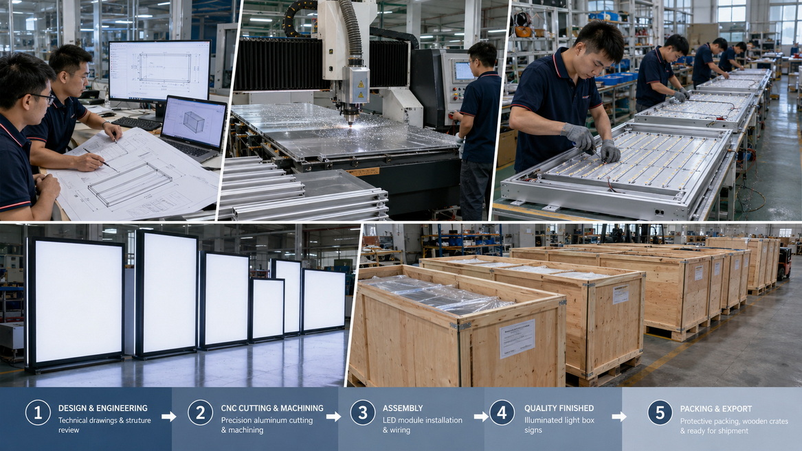 OEM Light Box Production Workflow