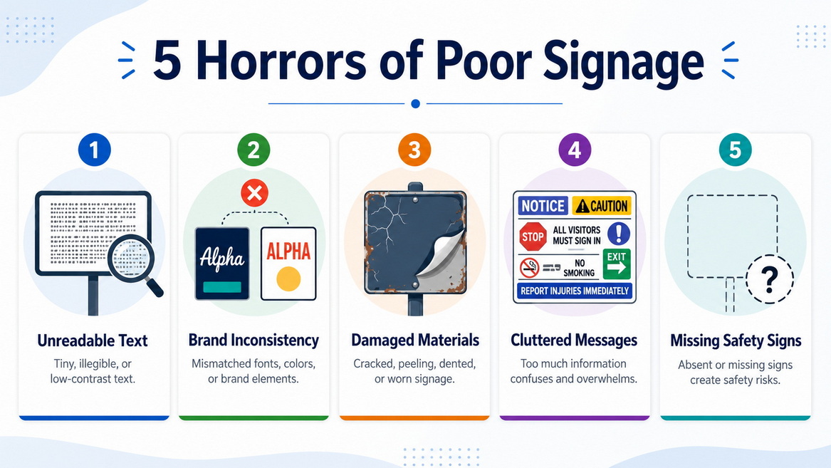 Signage Horror Checklist